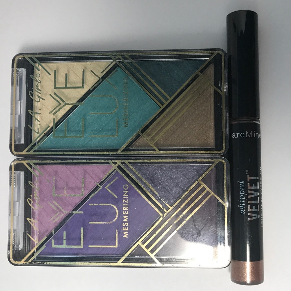 Two L.A. eyeshadows and bare minerals eyeshadow